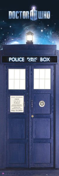 DOCTOR WHO TARDIS DOOR POSTER