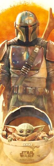 STAR WARS THE MANDALORIAN DOOR POSTER