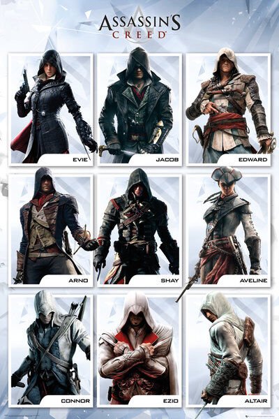 ASSASSINS CREED CHARACTERS MAXI POSTER