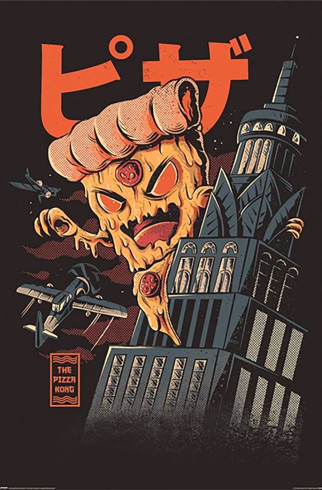 ILUSTRATA THE PIZZA KONG  MAXI POSTER