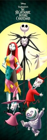 NIGHTMARE BEFORE CHRISTMAS DOOR POSTER