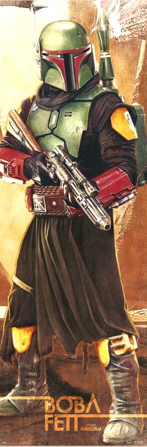 STAR WARS BOBA FETT  DOOR POSTER