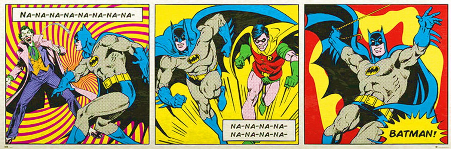 DC COMICS BATMAN TRIPTICO  DOOR  POSTER