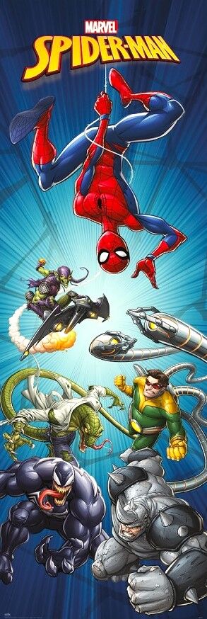 MARVEL SPIDERMAN DOOR POSTER