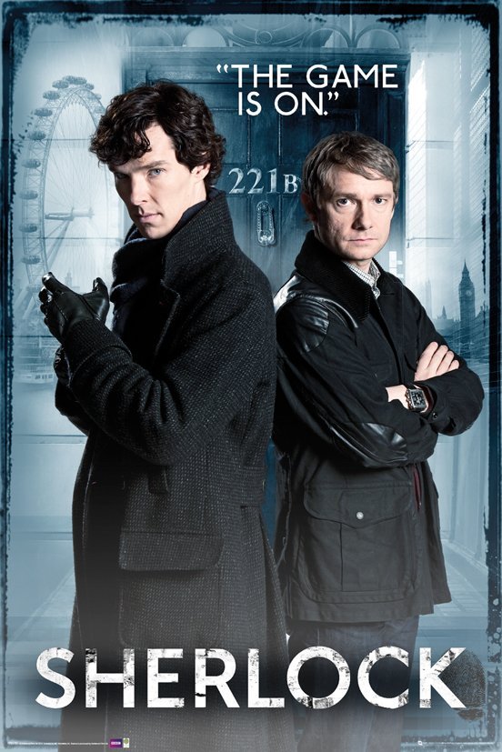 SHERLOCK DOOR  MAXI POSTER
