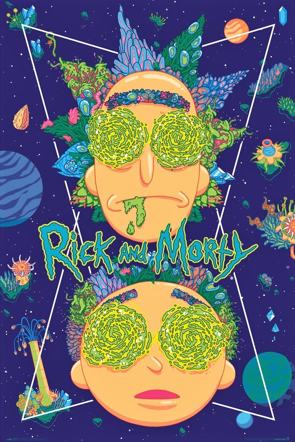 RICK AND MORTY HIGH IN THE SKY  MAXI POSTER