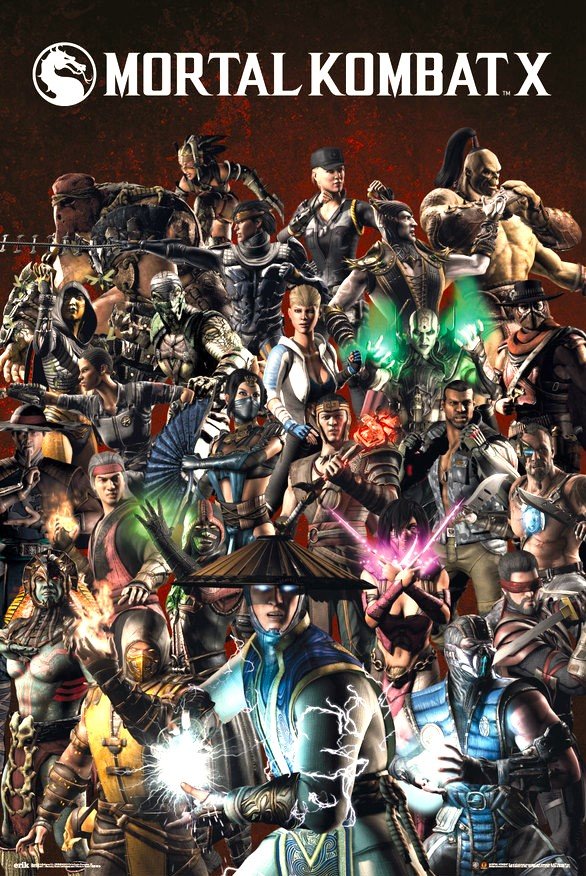 MORTAL COMBAT CHARACTERS  MAXI POSTER