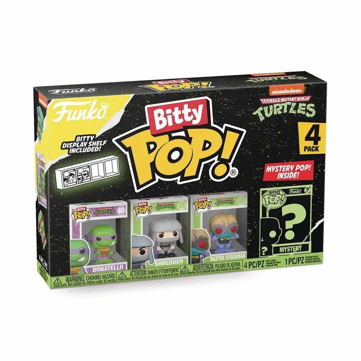 Funko Bitty Pop: Teenage Mutant Ninja Turtles Donatello 4 lü Sürpriz Figür Seti