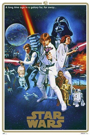 STAR WARS 40 ANNIVERSARY  MAXI POSTER
